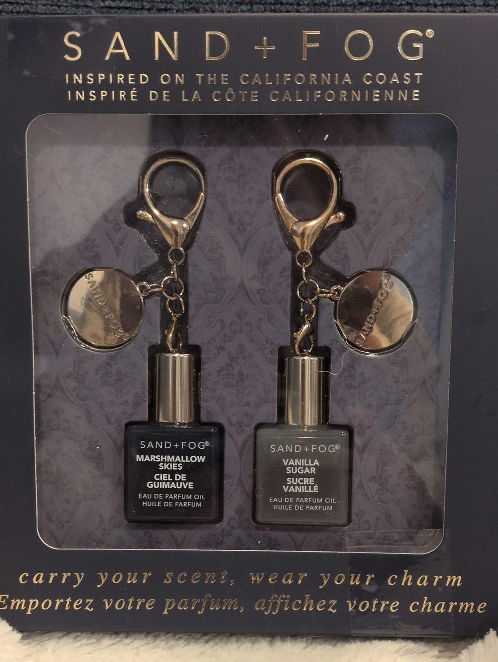 Sand And Fog Gold Keychain Duo